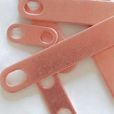 Red Copper Copper Bar Connecting Sheet Conductive Sheet Battery Stamping Parts